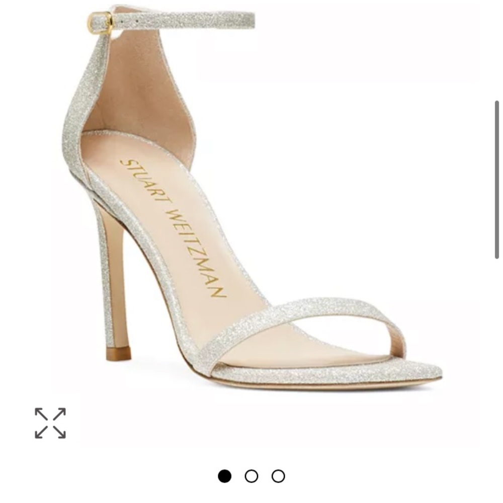 Stuart Weitzman, Women's Amelina Square Toe High Heel Sandals, US 9.5